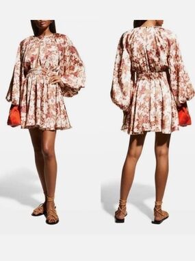 Misa Los Angeles Kara dress in falling floral satin